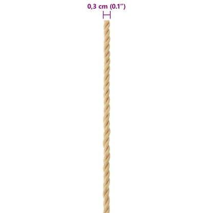 Boat Rope 50 m 0.3 Natural PP