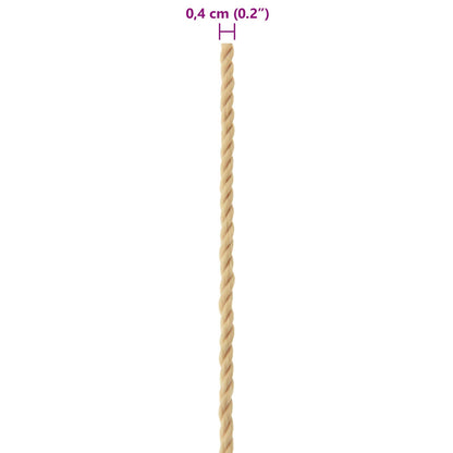 Boat Rope 50 m 0.4 Natural PP