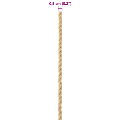 Boat Rope 25 m 0.5 Natural PP