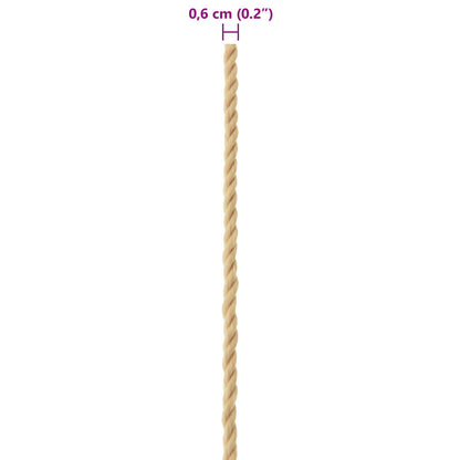 Boat Rope 500 m 0.6 Natural PP