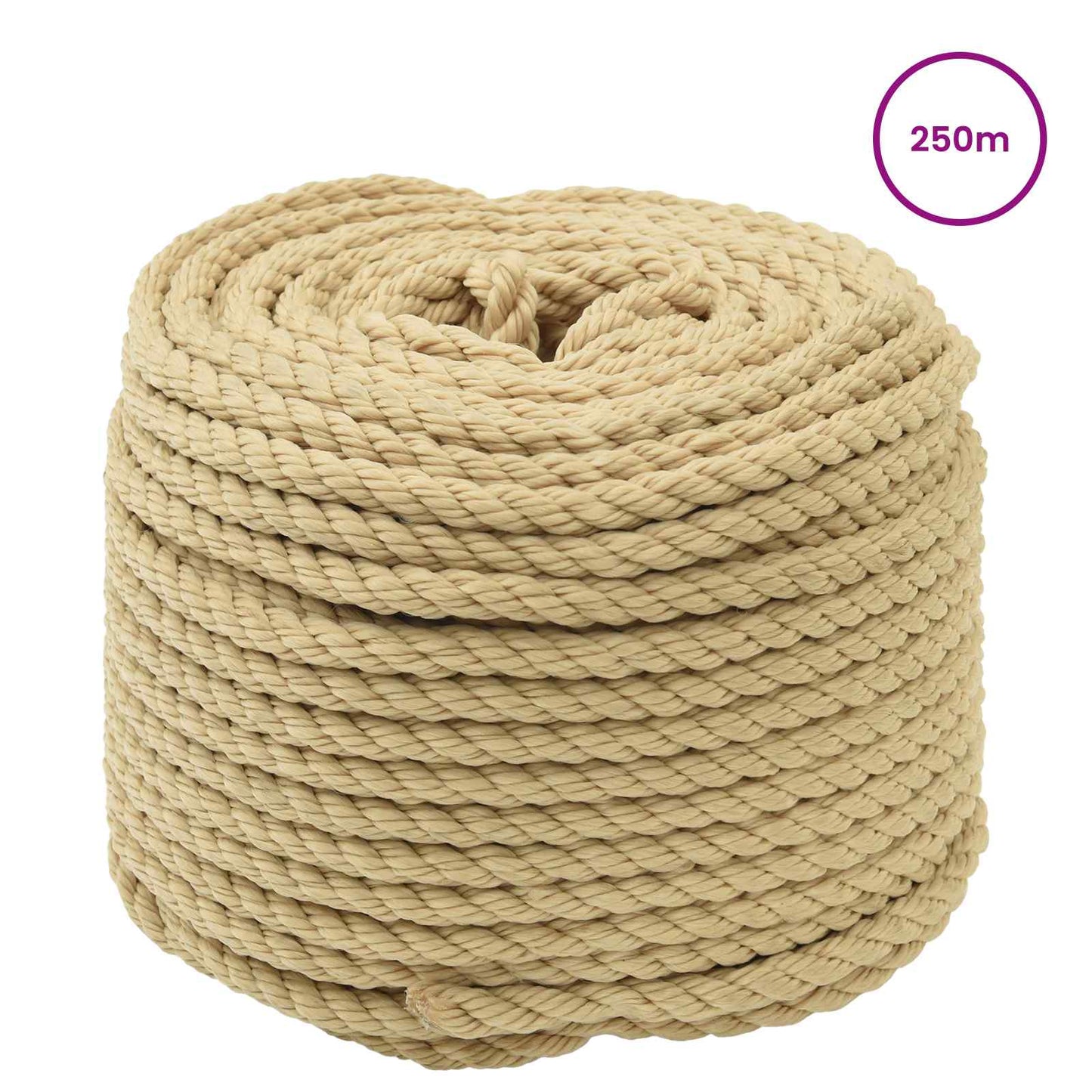 Boat Rope 250 m 0.8 Natural PP