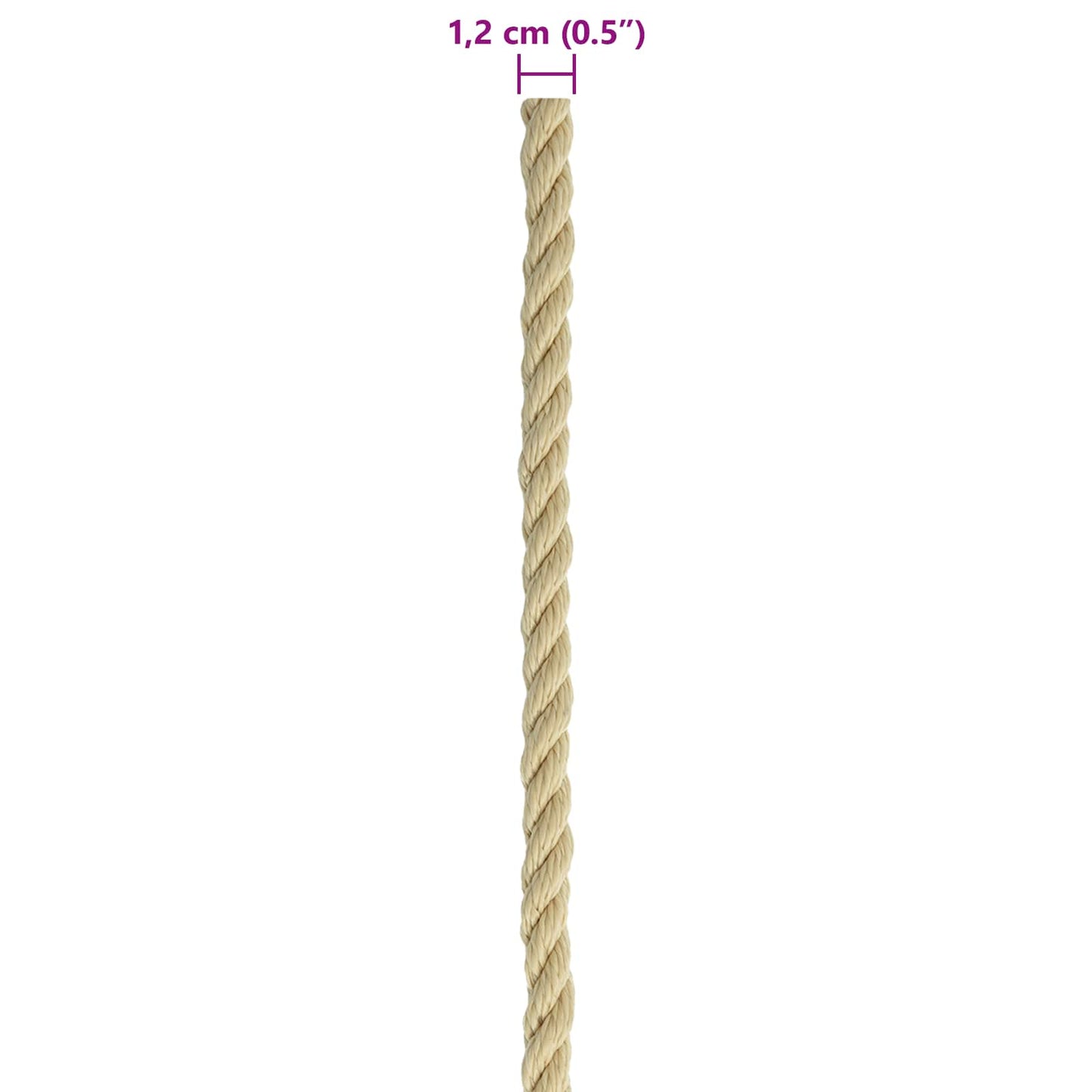 Boat Rope 50 m 1.2 Natural PP