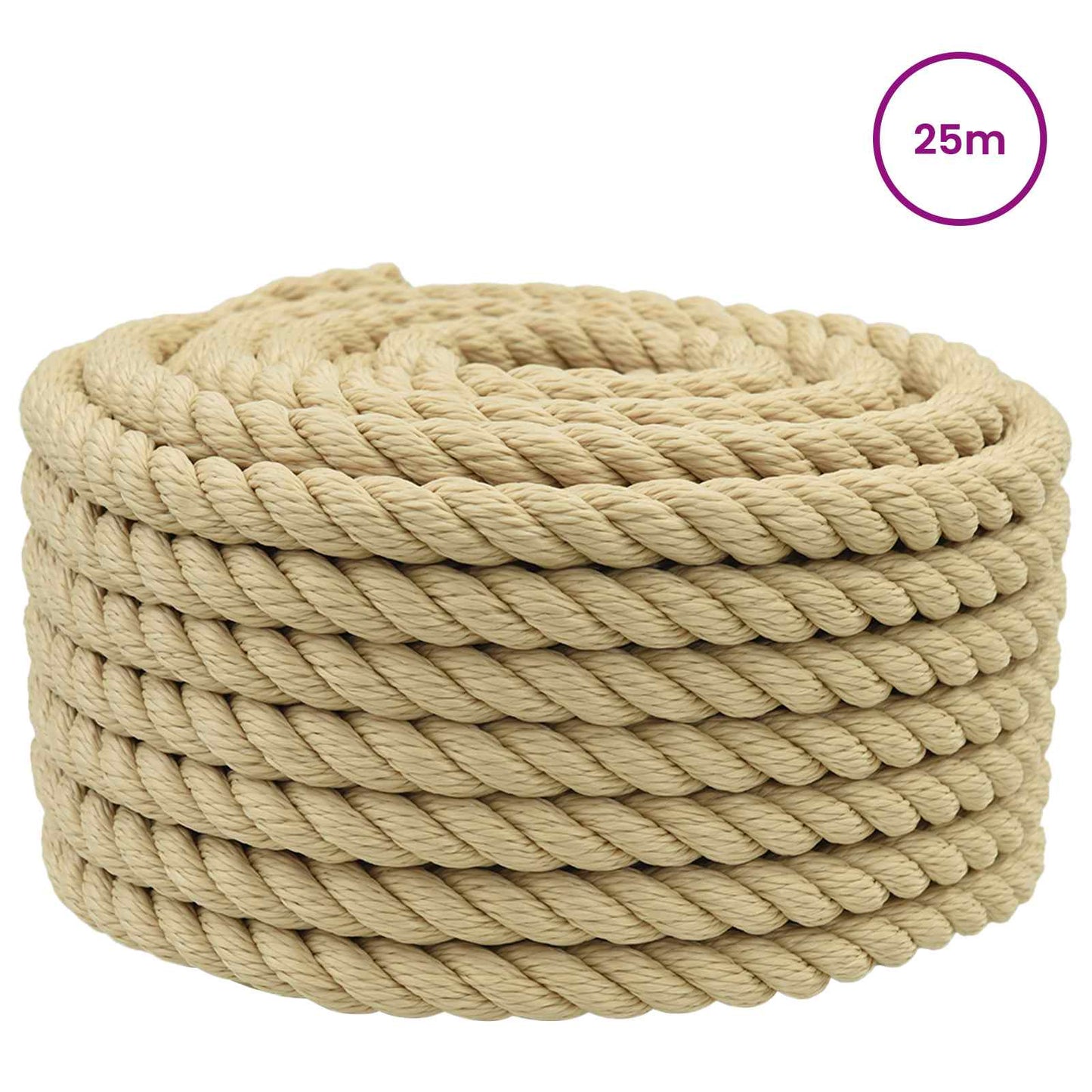 Boat Rope 25 m 2 Natural PP