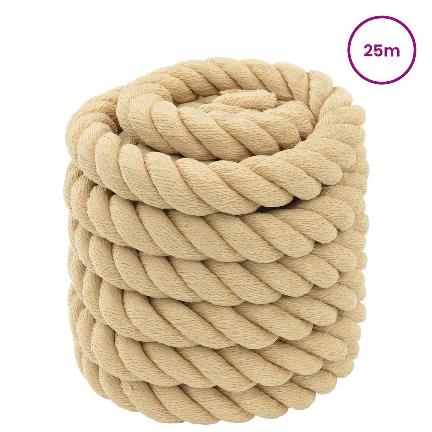 Boat Rope 25 m 3 Natural PP