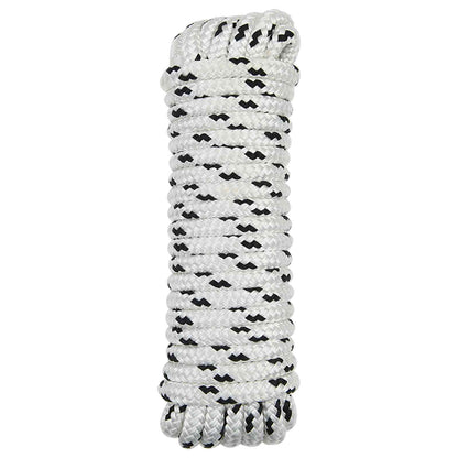 Boat Rope 12 m 1 White and Black Polyester