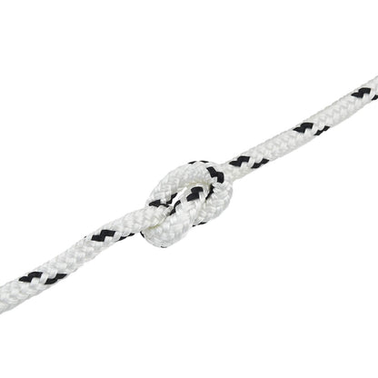 Boat Rope 12 m 1.4 White and Black Polyester