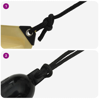 Boat Rope 6 m 1.2 Black Polyester