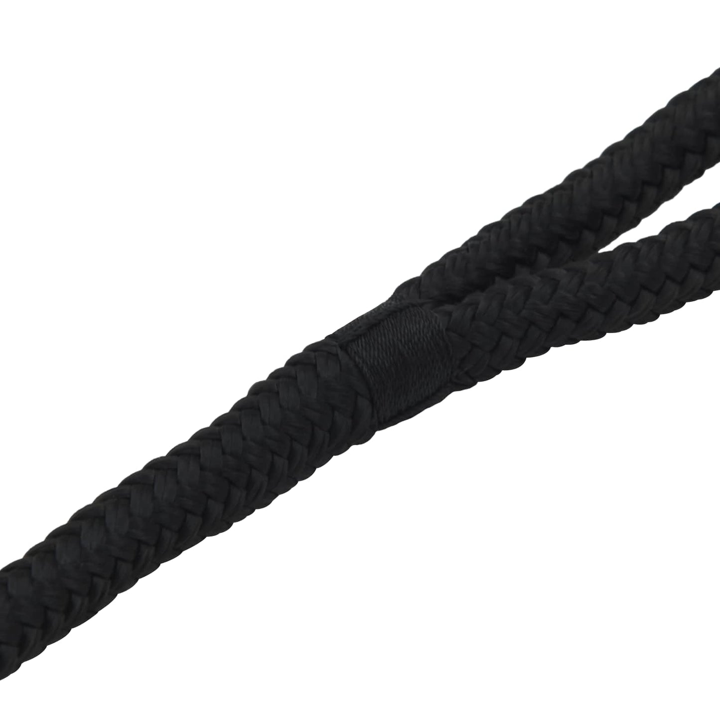 Boat Rope 12 m 2 Black Polyester