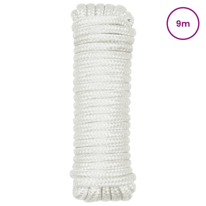 Boat Rope 9 m 1.6 White Polyester