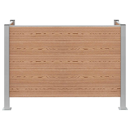 Garbage Bin Fence Brown 161 x 85 x 115 cm Aluminium and WPC