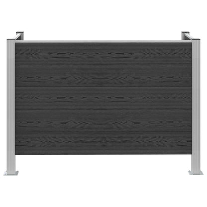 Garbage Bin Fence Grey 161 x 85 x 115 cm Aluminium and WPC