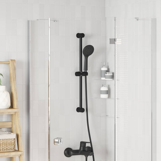 Shower Head Holder Black 71 cm Stainless Steel
