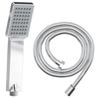 Shower Head Set Chrome 150 cm Stainless Steel