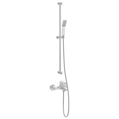 Shower Head Set Chrome 150 cm Stainless Steel