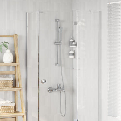 Shower System Set Chrome 70 cm Stainless Steel