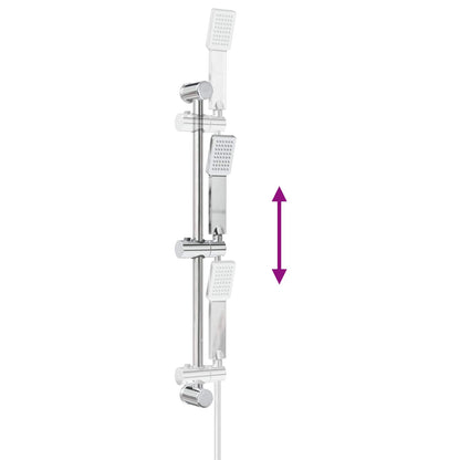 Shower System Set Chrome 70 cm Stainless Steel