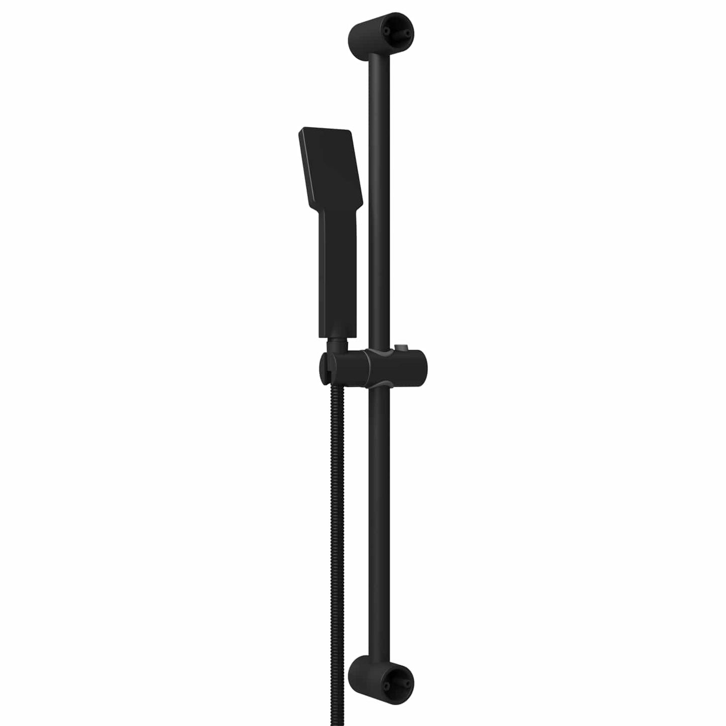 Shower System Set Black 70 cm Stainless Steel