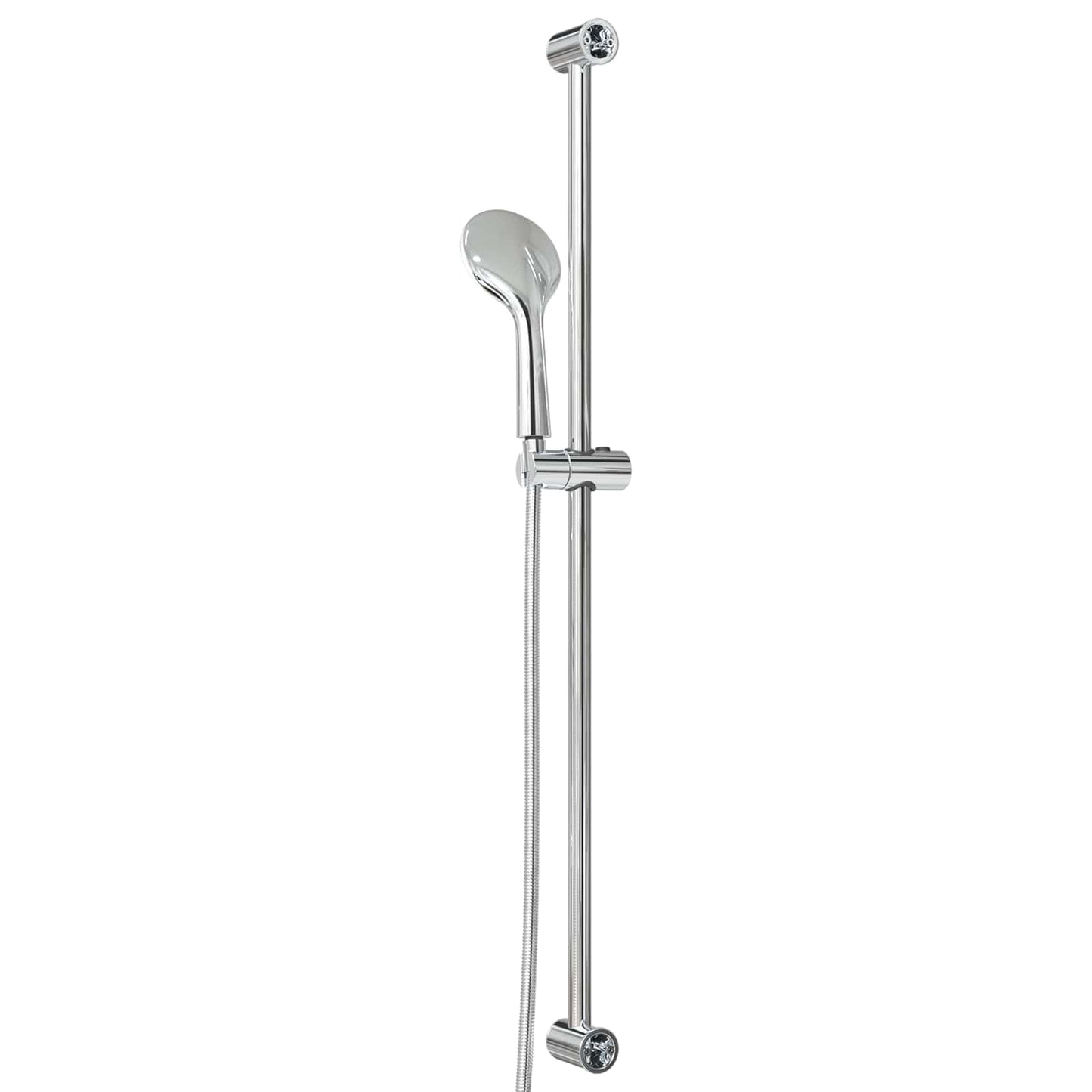 Shower System Set Chrome 100 cm Stainless Steel