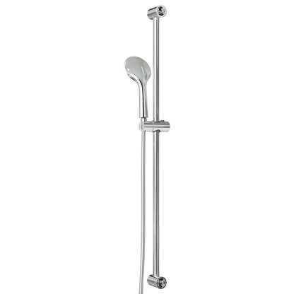 Shower System Set Chrome 100 cm Stainless Steel
