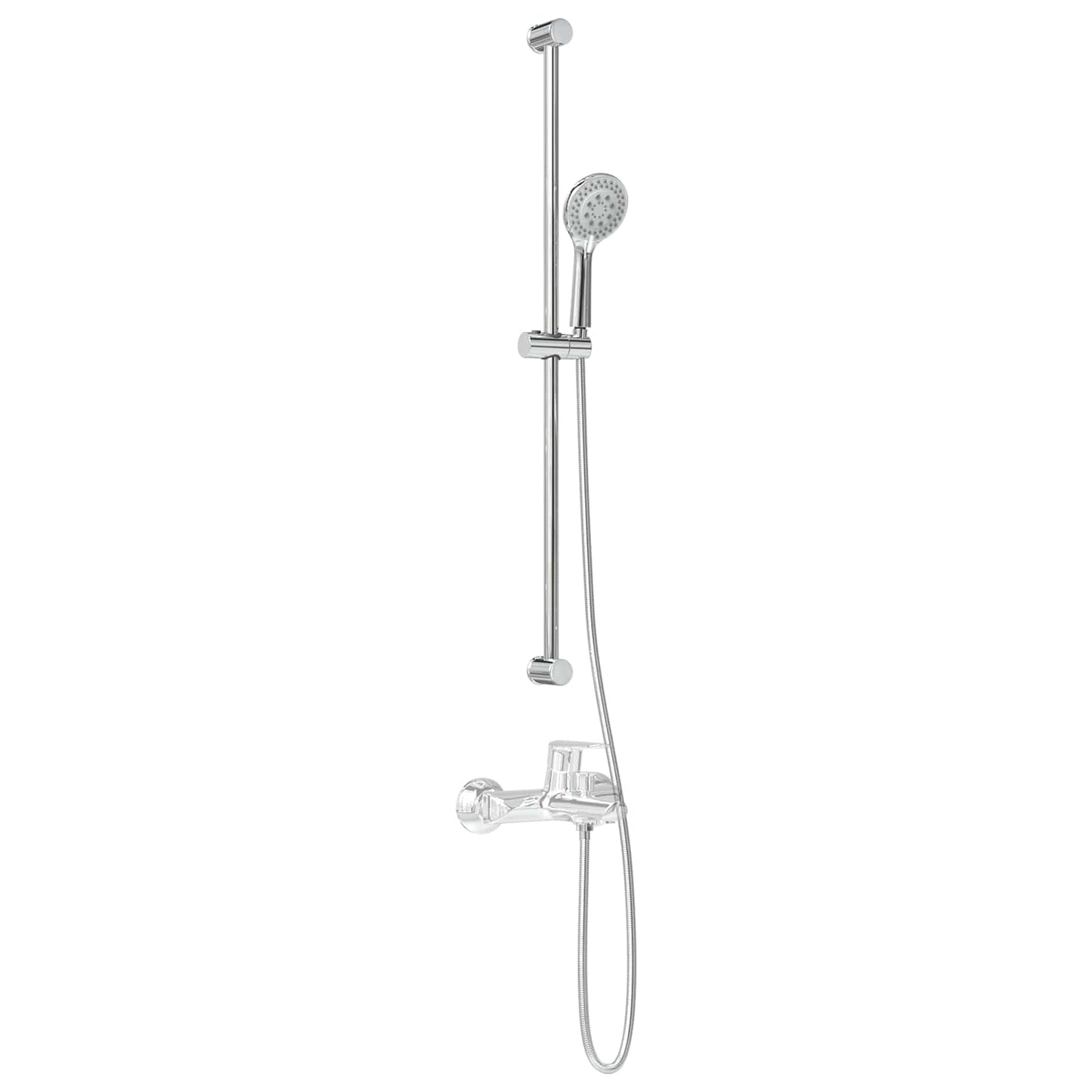 Shower System Set Chrome 100 cm Stainless Steel