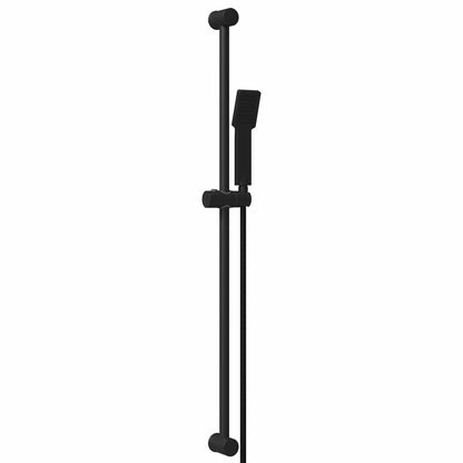Shower System Set Black 100 cm Stainless Steel