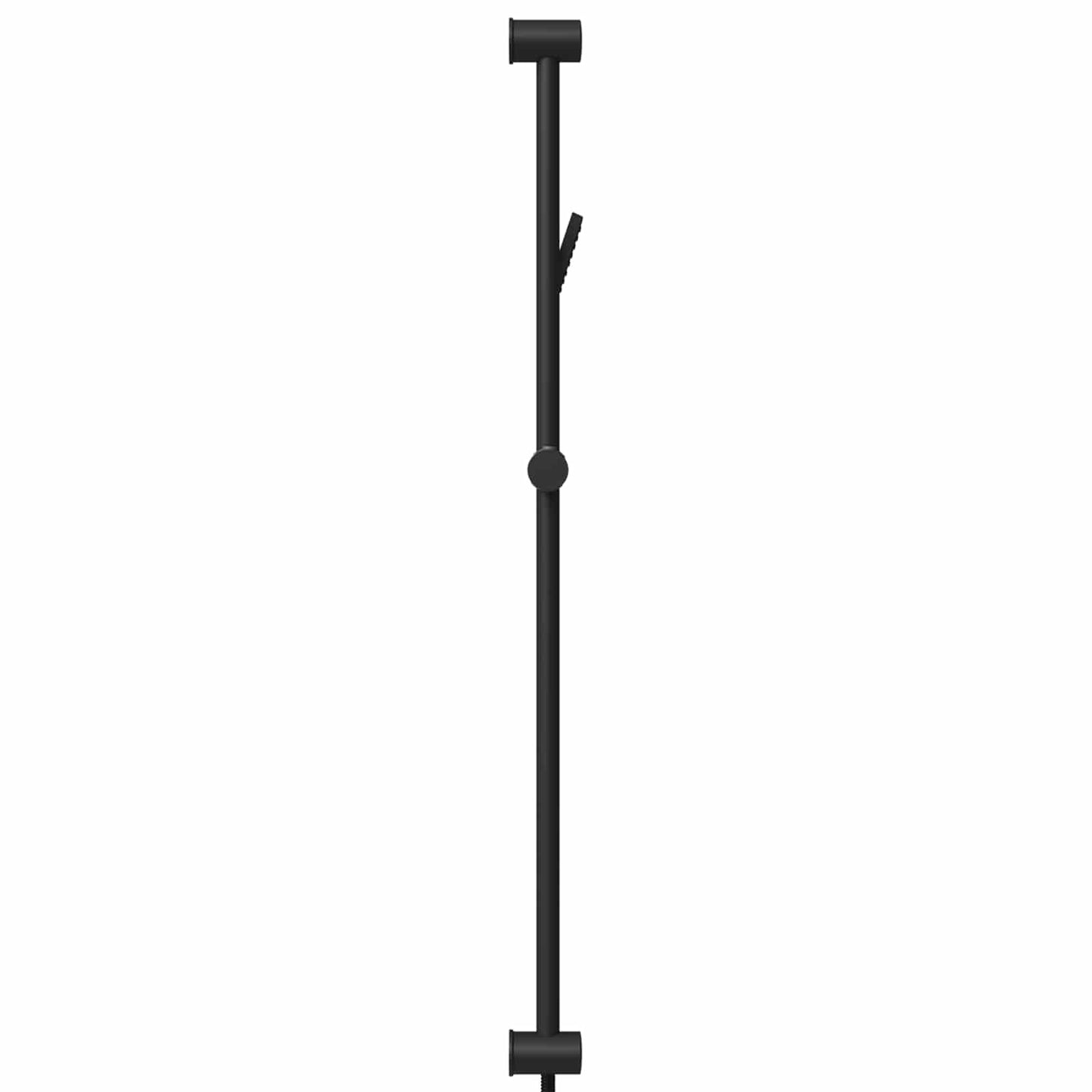 Shower System Set Black 100 cm Stainless Steel