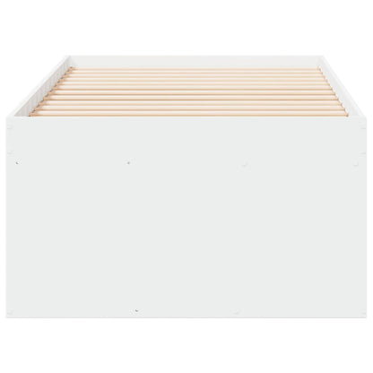 Bed Frame with Storage White 80 x 200 cm Engineered Wood