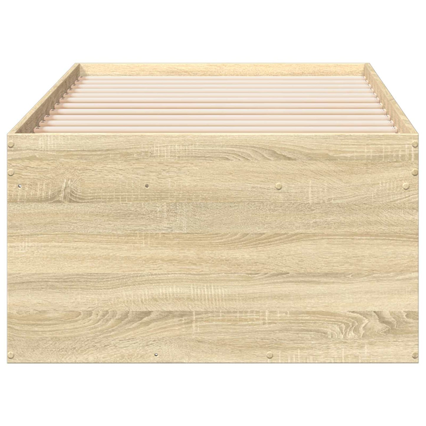 Bed Frame with Storage Sonoma Oak 80 x 200 cm Engineered Wood