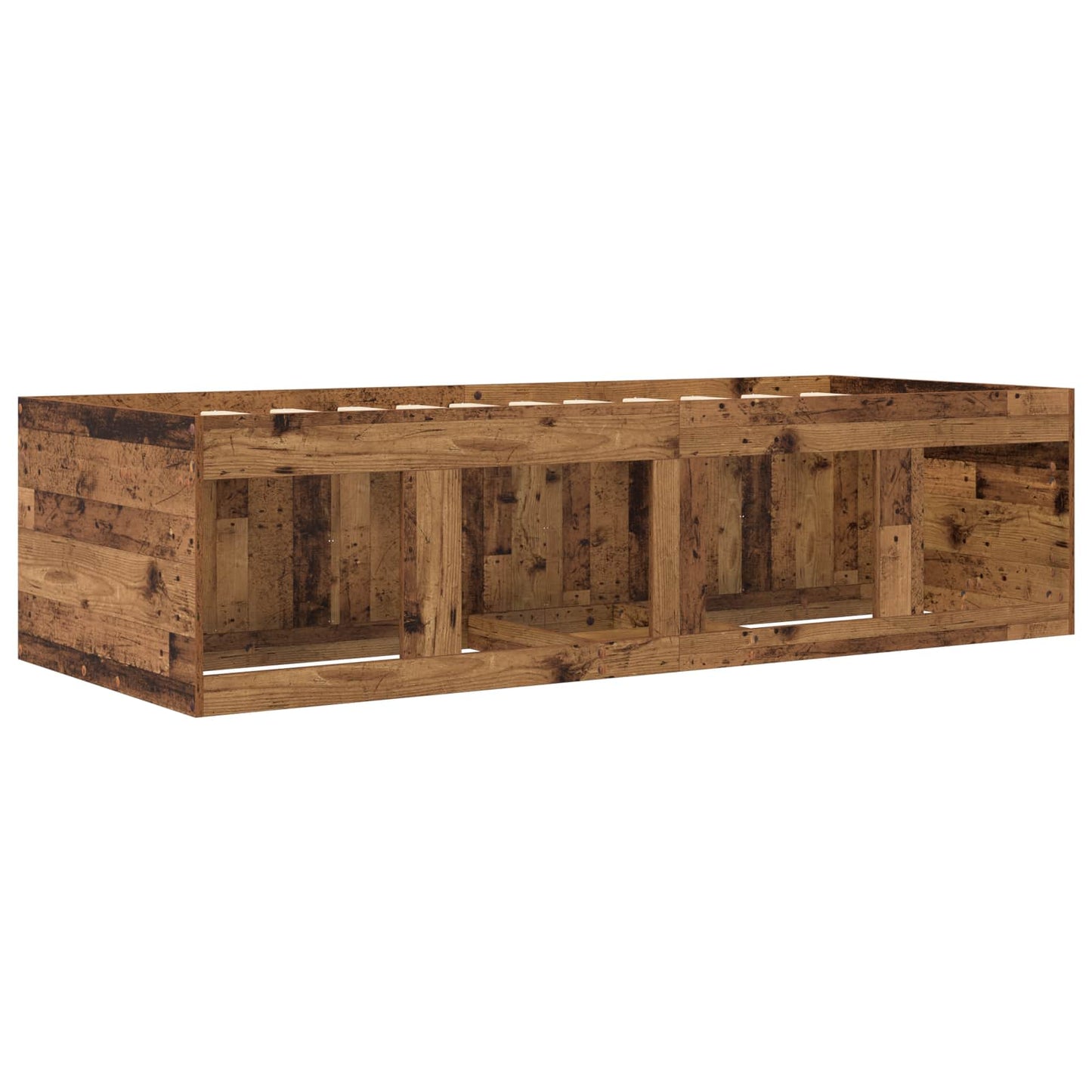Bed Frame with Storage Old Wood 80 x 200 cm Engineered Wood