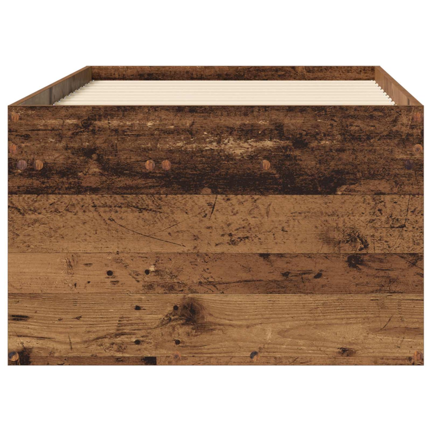 Bed Frame with Storage Old Wood 80 x 200 cm Engineered Wood