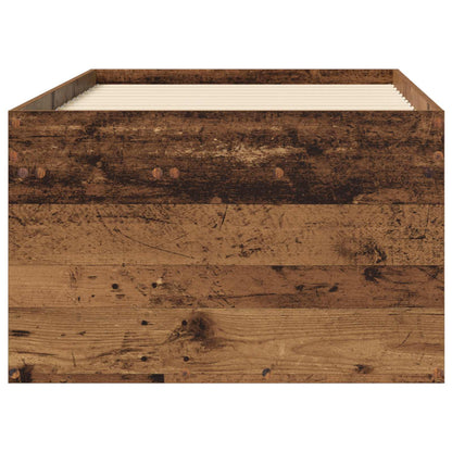 Bed Frame with Storage Old Wood 80 x 200 cm Engineered Wood