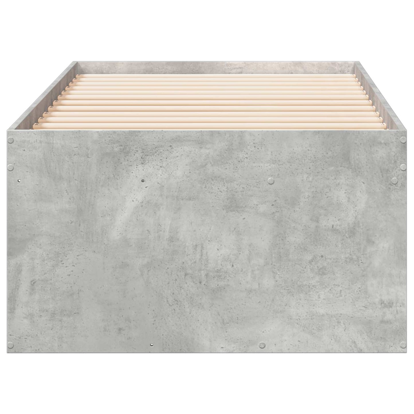 Bed Frame with Storage with Drawer Concrete Grey 80 x 200 cm