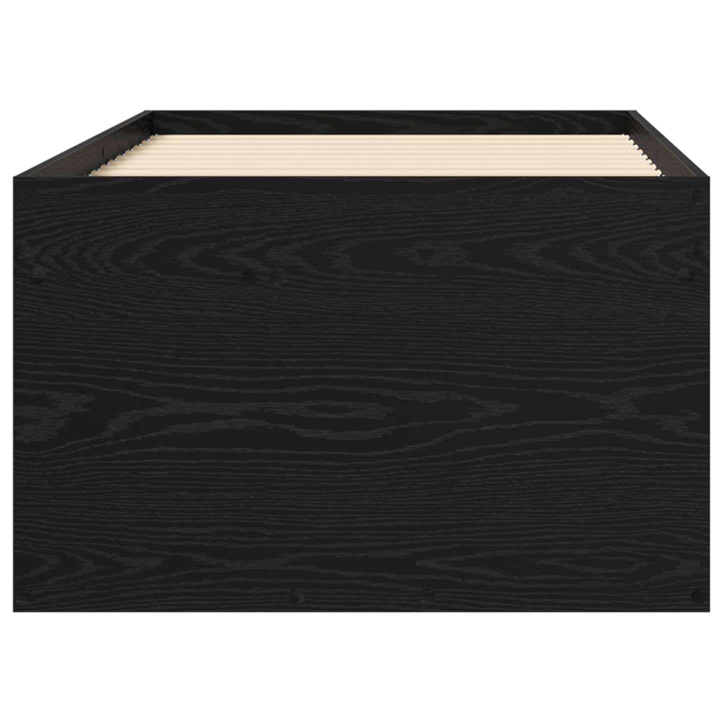 Bed Frame with Storage Black Oak 80 x 200 cm Engineered Wood
