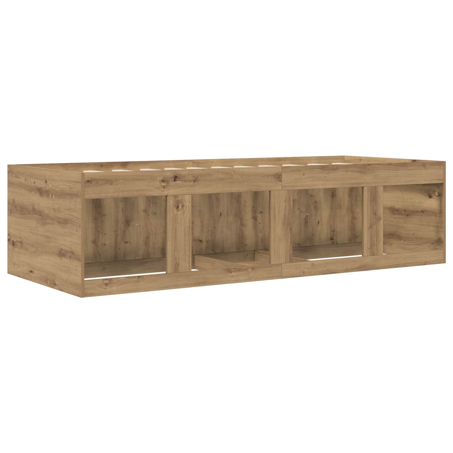Bed Frame with Storage Artisian Oak 80 x 200 cm Engineered Wood