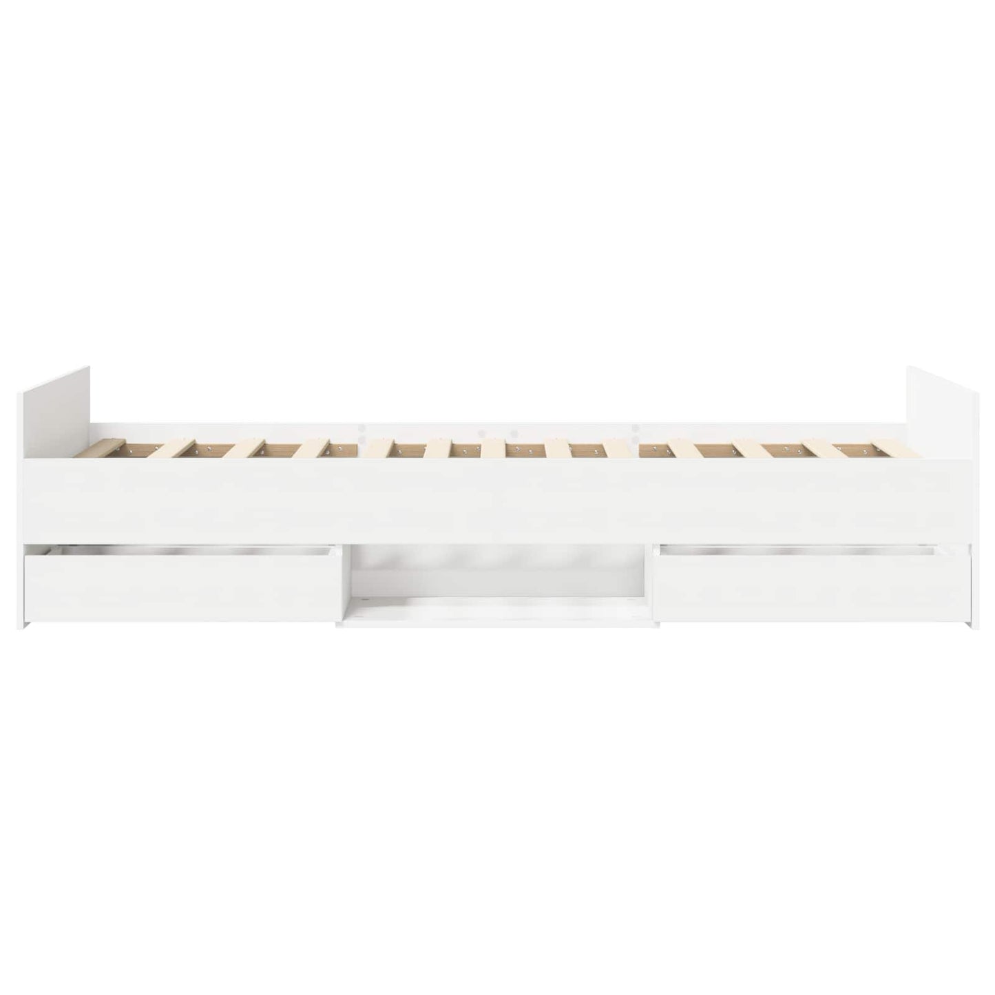 Bed Frame with Storage White 80 x 200 cm Engineered Wood