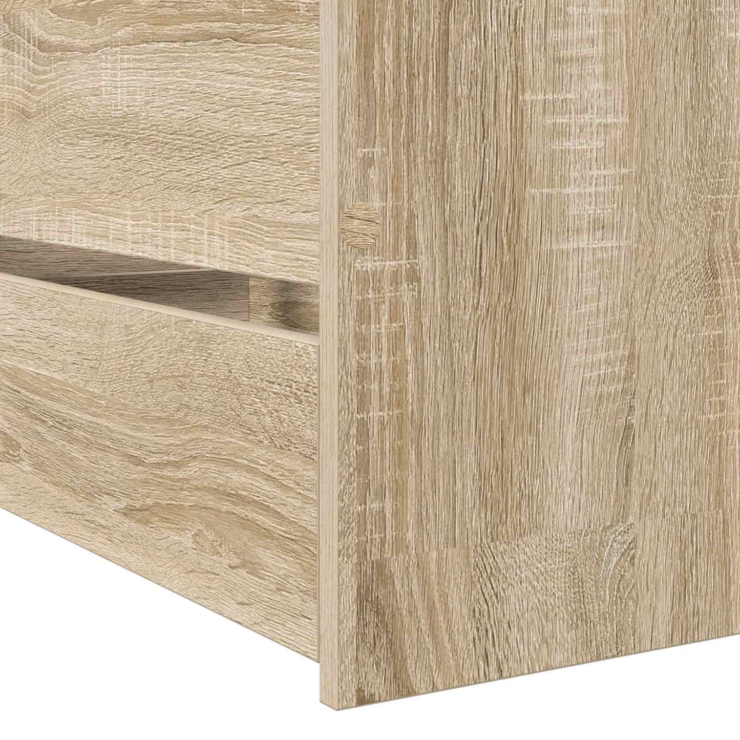 Bed Frame with Storage Sonoma Oak 80 x 200 cm Engineered Wood