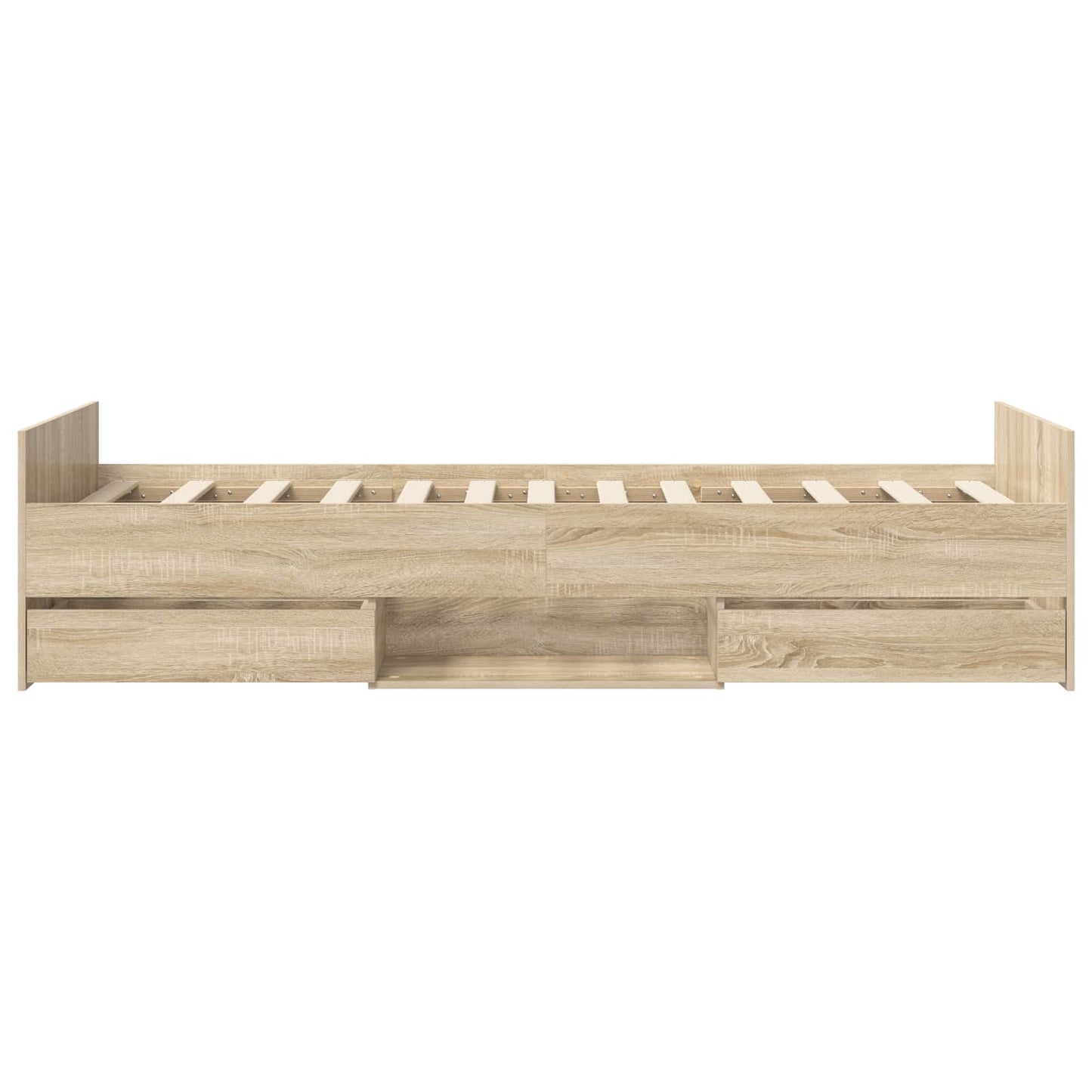 Bed Frame with Storage Sonoma Oak 80 x 200 cm Engineered Wood