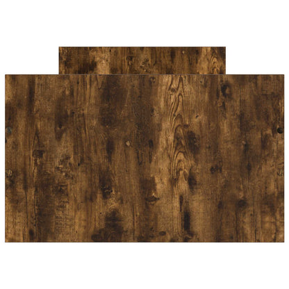 Bed Frame with Storage Smoked Oak 80 x 200 cm Engineered Wood
