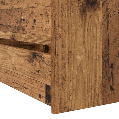 Bed Frame with Storage Old Wood 80 x 200 cm Engineered Wood