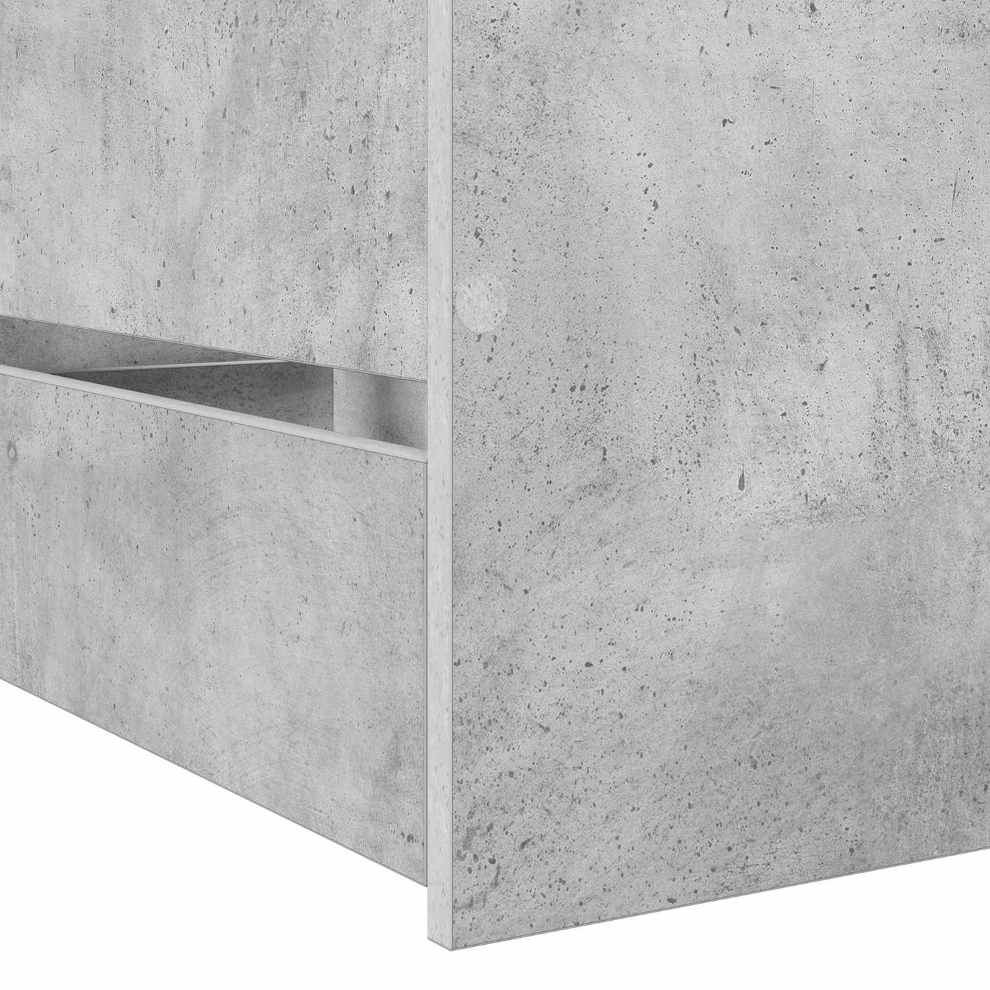 Bed Frame with Storage Concrete Grey 80 x 200 cm