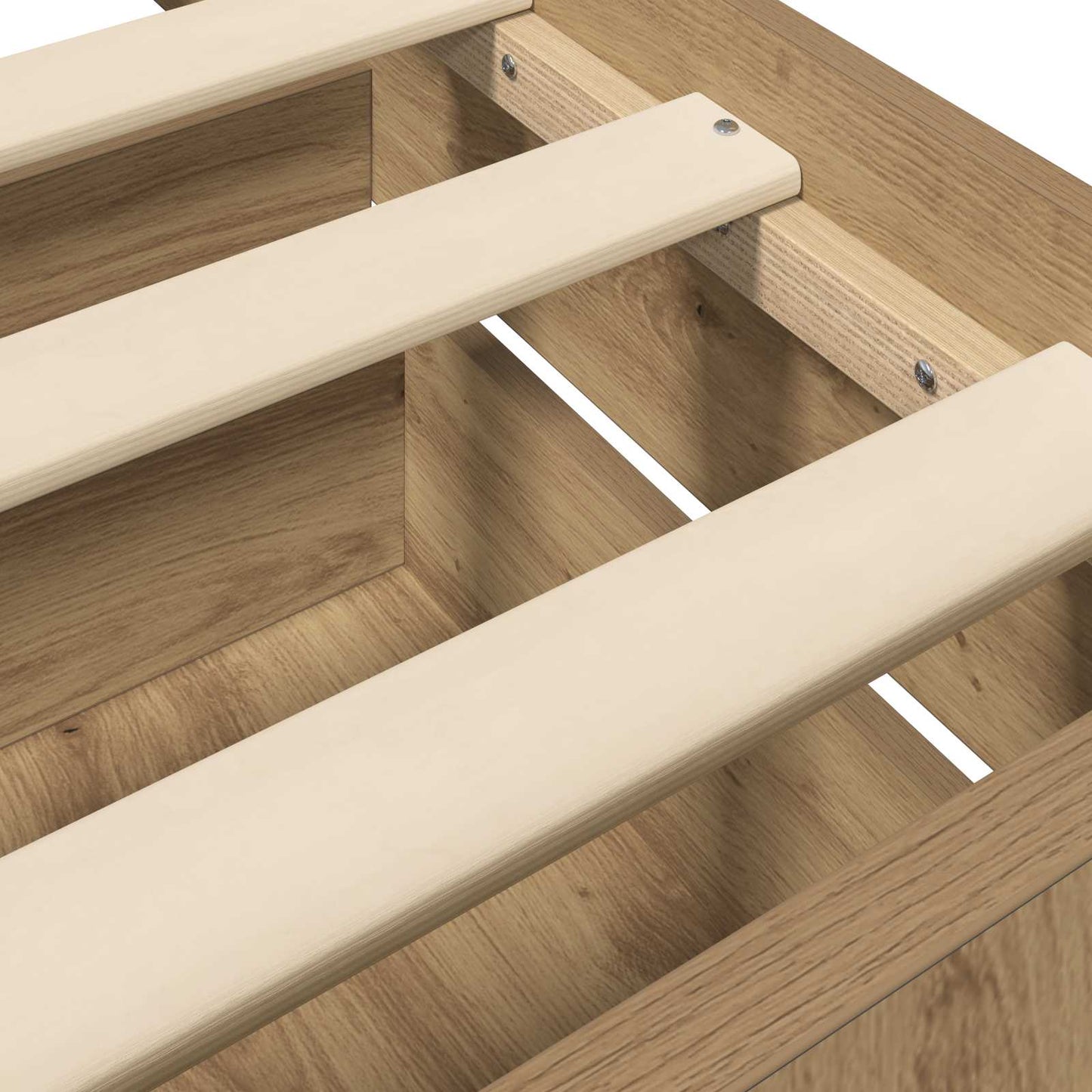 Bed Frame with Storage Artisian Oak 80 x 200 cm Engineered Wood