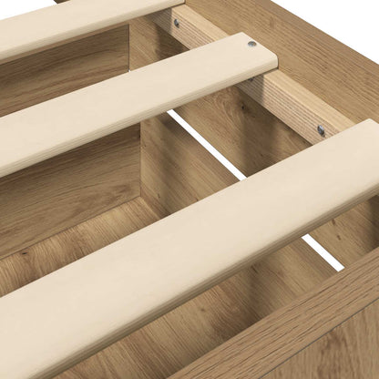Bed Frame with Storage Artisian Oak 80 x 200 cm Engineered Wood