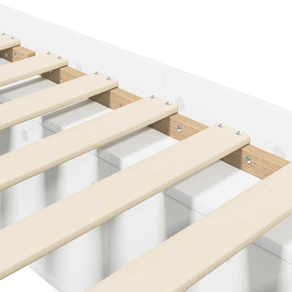 Bed Frame with Storage White 80 x 200 cm Engineered Wood