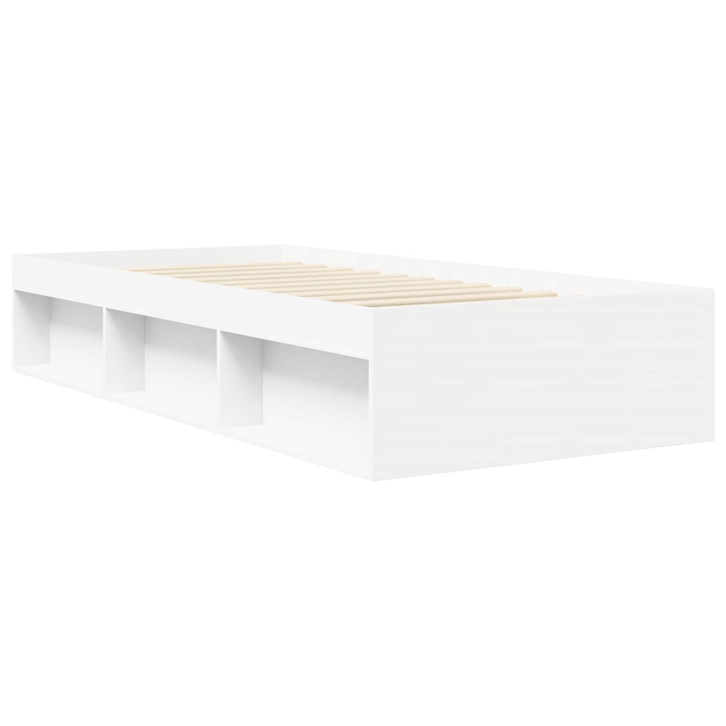 Bed Frame with Storage White 80 x 200 cm Engineered Wood