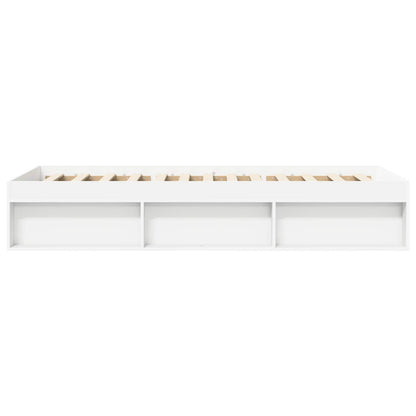 Bed Frame with Storage White 80 x 200 cm Engineered Wood