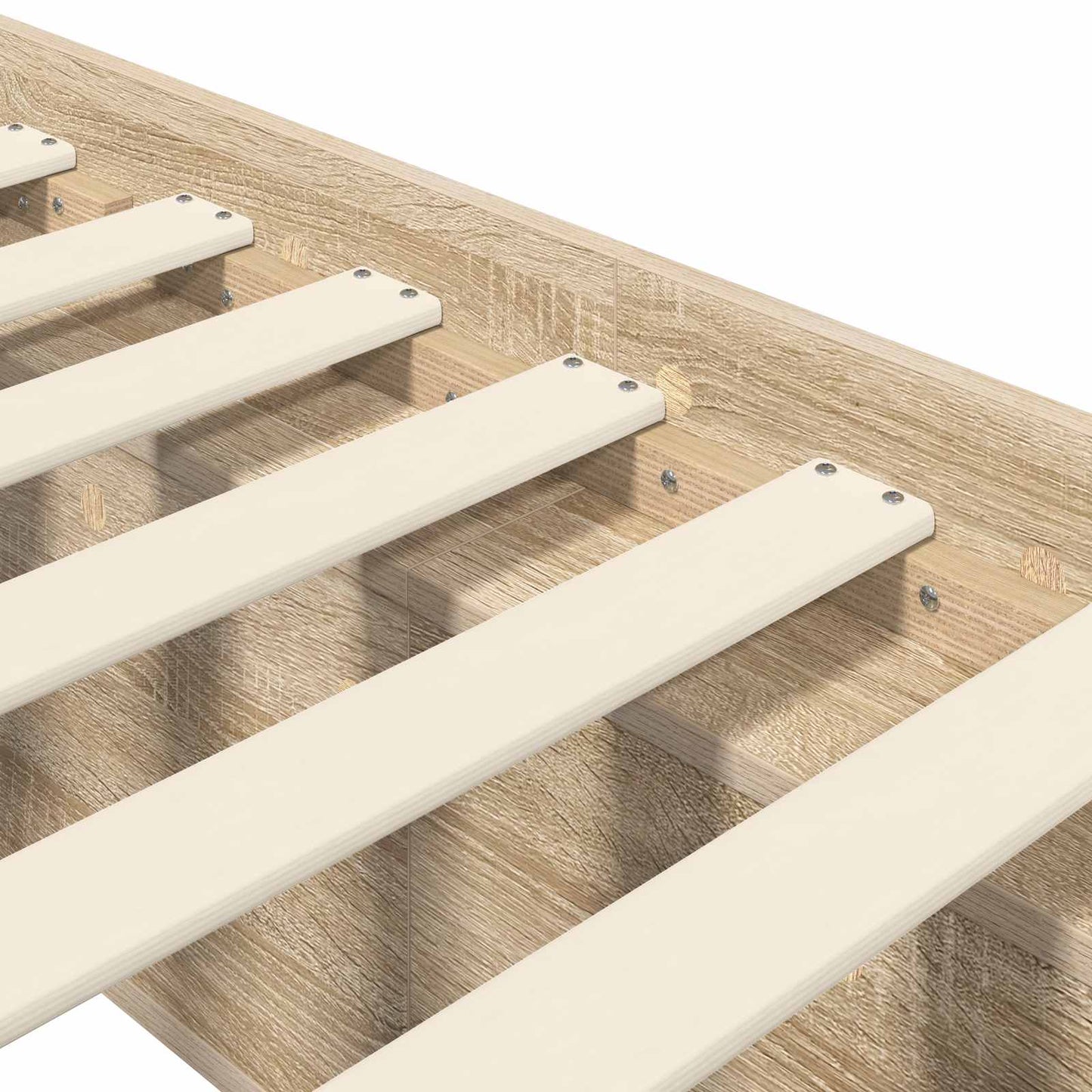 Bed Frame with Storage Sonoma Oak 80 x 200 cm Engineered Wood