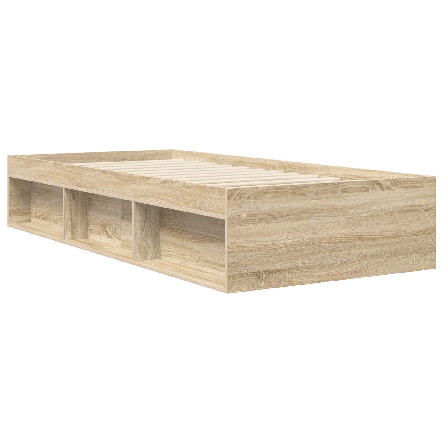 Bed Frame with Storage Sonoma Oak 80 x 200 cm Engineered Wood