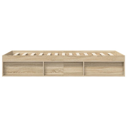 Bed Frame with Storage Sonoma Oak 80 x 200 cm Engineered Wood