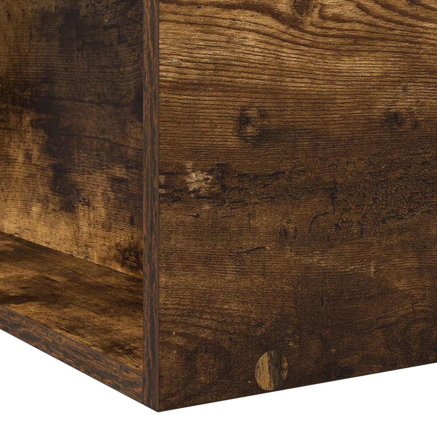 Bed Frame with Storage Smoked Oak 80 x 200 cm Engineered Wood