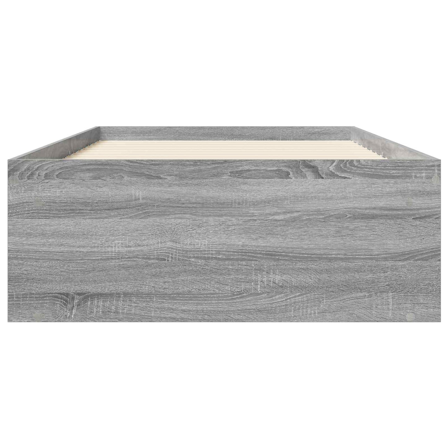 Bed Frame with Storage Grey Sonoma 80 x 200 cm Engineered Wood